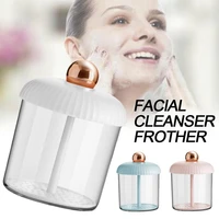 portable facial cleansing foam machine bubbler cup shower gel shampoo manual foam bath facial cleansing tool