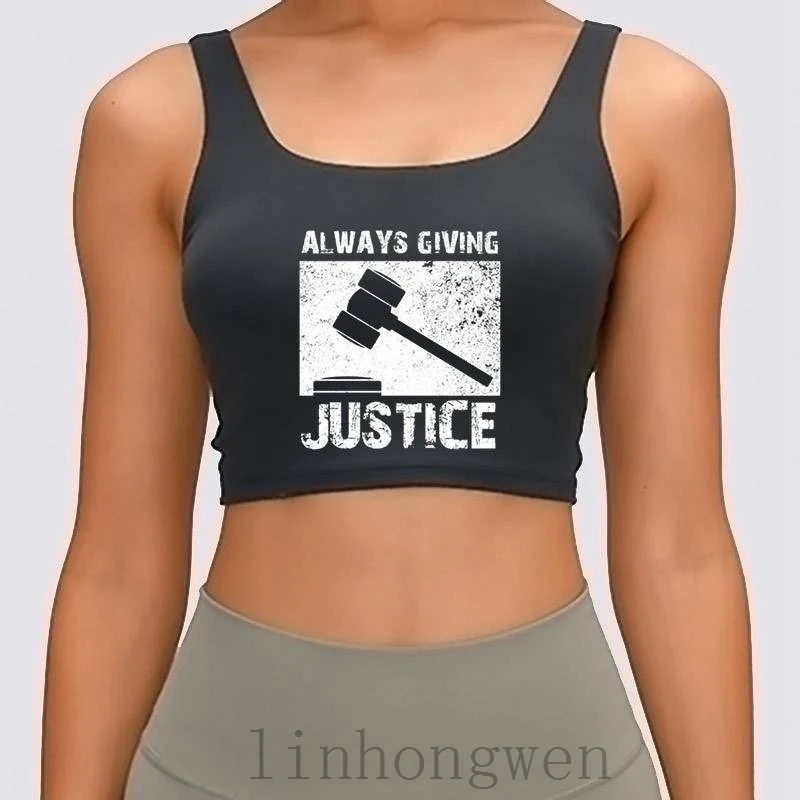 

Судья доверенность на суде Женская майка в винтажном стиле; Сезон весна S-XL изготовленный на заказ Высший сорт модны фитнес укороченный топ