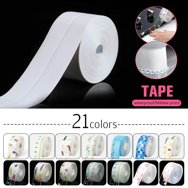 

3M Transparent Anti-oil No Trace Mildew Proof Waterproof Tape Kitchen Sink Stove Edge Toilet Gap Self-adhesive Seam Sticker