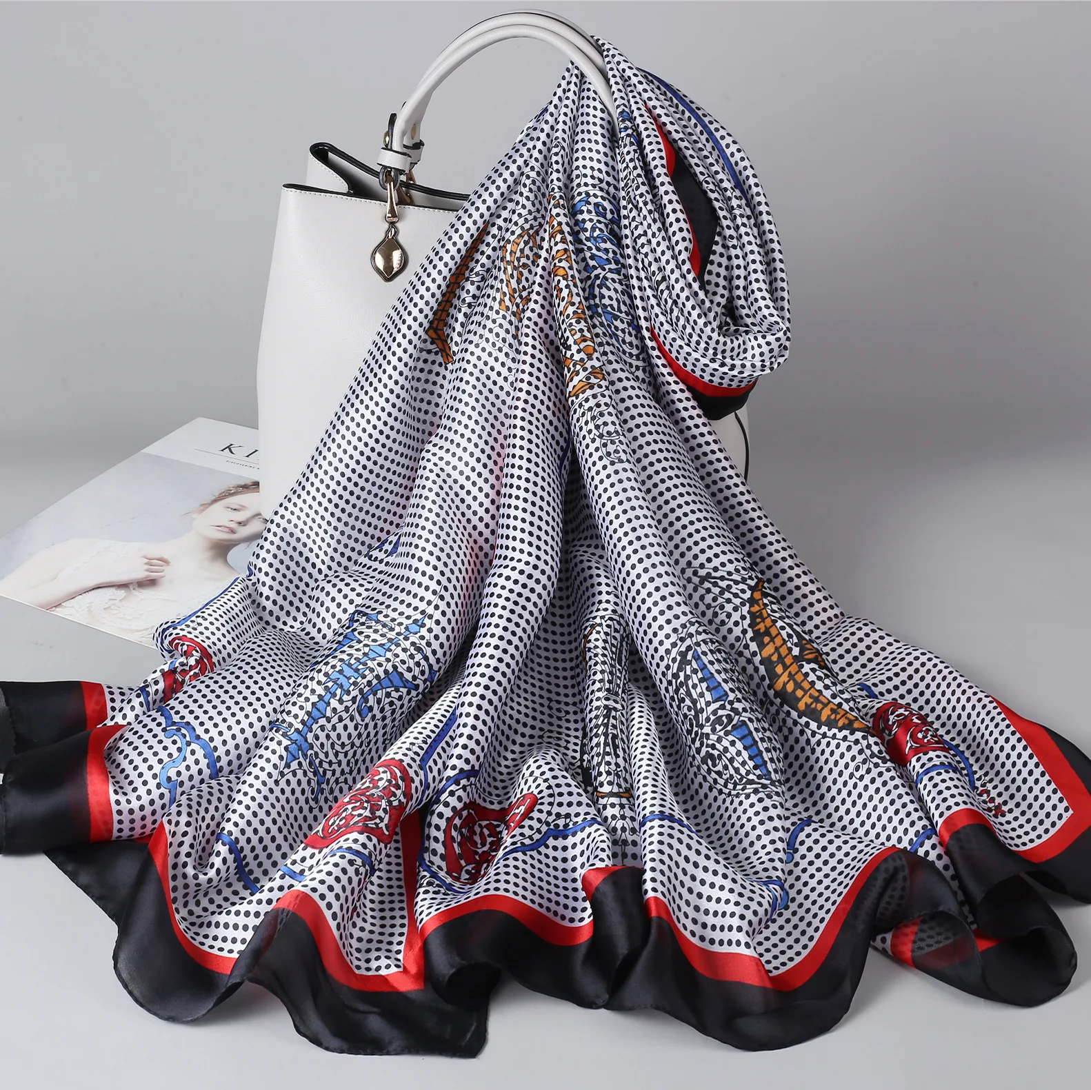 2020 новый дизайн шелковый шарф для женщин летний тонкий солнцезащитный с юбкой