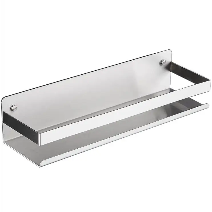 

Bathroom Shelf Stainless Steel Square Corner Shelves Towel Rack Shower Shampoo Holder Kitchen Condiment Storage Rack