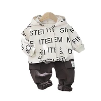 new kids tracksuits autumn baby boys trendy clothes children hooded jacket pants 2pcssets toddler casual girls letter clothing