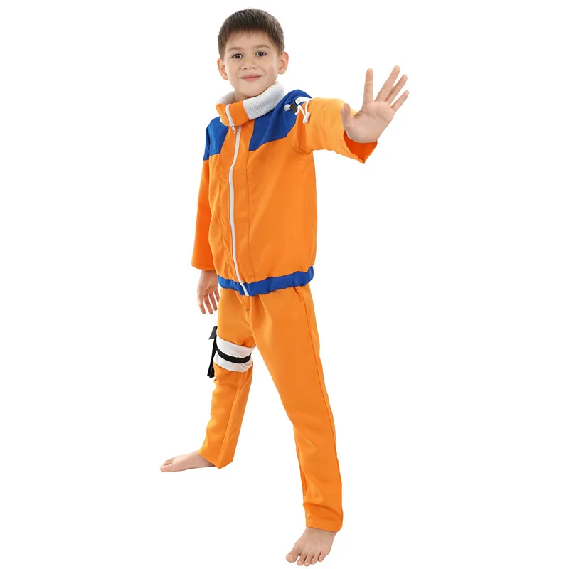 Аниме Uzumaki Naruto костюмы для косплея Узумаки форма детей детские Хэллоуина|Костюмы