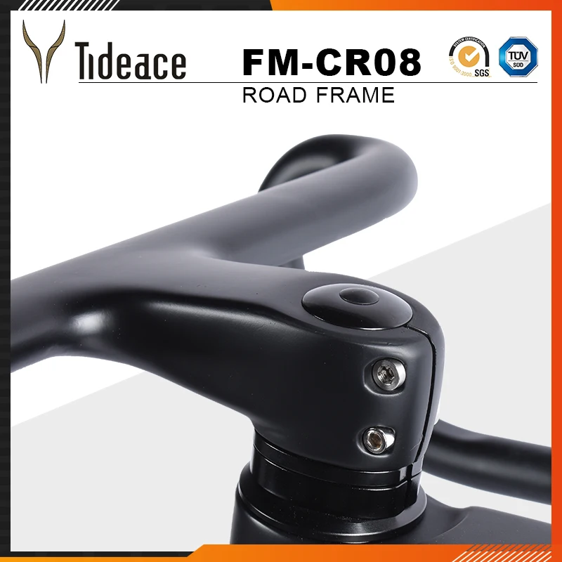 Купить Высококачественный дисковый тормоз Φ Max 28C шины T1000 полностью из углеродного волокна Рама для дорожного велосипеда со встроенным рулем