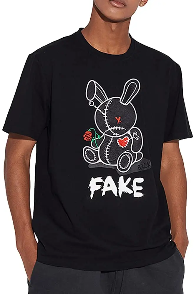

Mens Hipster Hip-Hop Longline Embroidery Tees Stylish Urban Streetwear Latest NYC Fashion T-Shirts