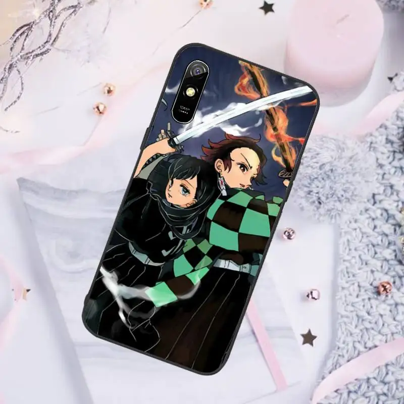 

Kamado Nezuko Kimetsu no Yaiba Demon Slayer Phone Case For Xiaomi Mi Redmi Note 7 8 9 pro 8T 9T 9S 9A 10 Lite pro