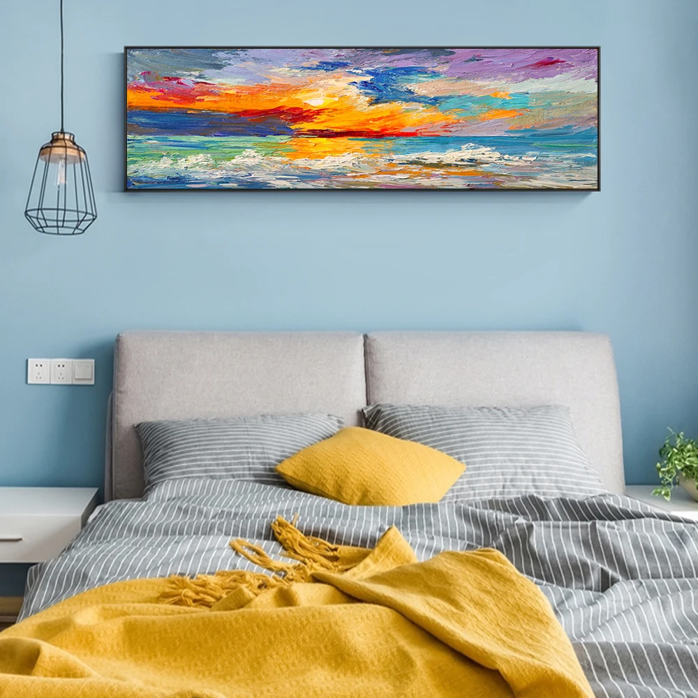 

Abstract Oil Paintings Print On Canvas Modern Seascape Canvas Art Prints Posters And Prints Wall Art Pictures For Bed Room Decor