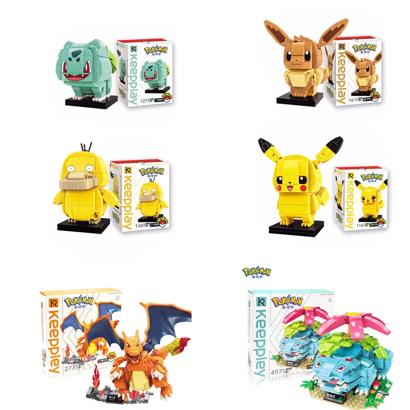 TAKARA TOMY сборка строительных блоков Модель игрушки с изображением покемона Пикачу