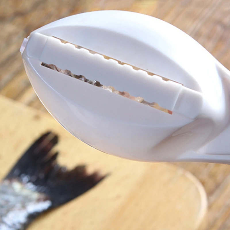 

Fish Skin Brush Kitchen Scraping Fishing Scale Scraper Brush Fast Remove Seafood Skin Cleaning Peeler Tool