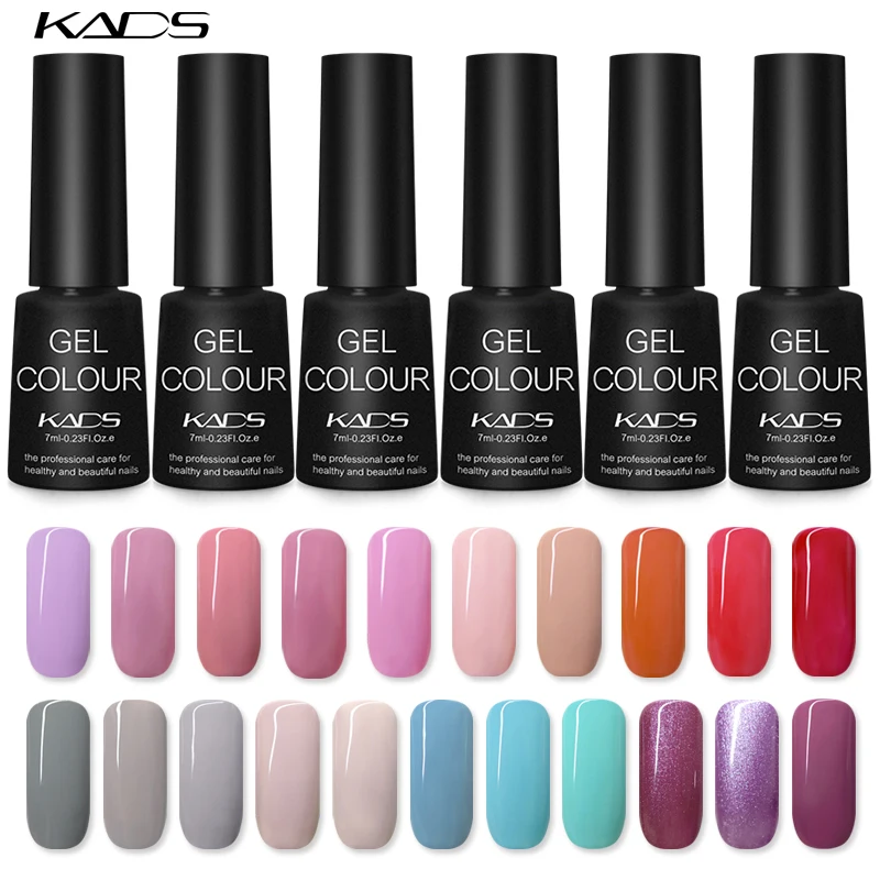 Гель лак для ногтей KADS 7 мл верхнее Базовое покрытие СВЕТОДИОДНЫЙ УФ светильник