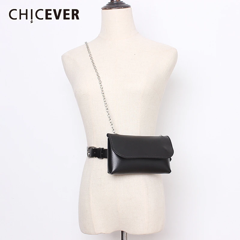 CHICEVER из искусственной кожи пояс Женский Высокая талия Туника на шнуровке