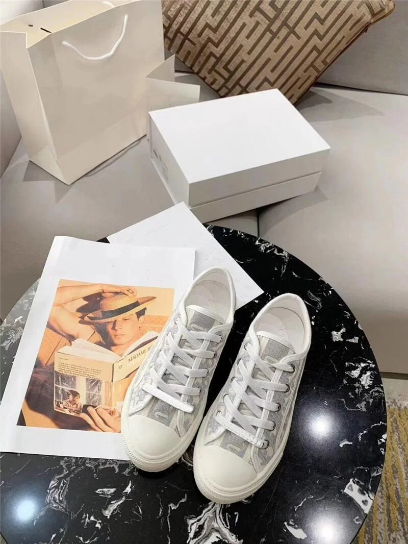 

2021 new luxury Walk'N'nene canvas embroidered printed knitted shoes CD1 B25 B23 Y3 high-end ladies casual shoes fashion
