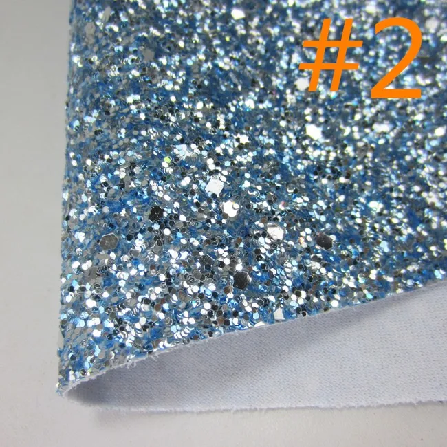 2- Blue with sliver 30 см X 134 см рулон серебристого цвета микс красный розовый синий массивный шестигранный блестящий материал искусственная кожа для бантов украшение дома ремесло AY295 - Цвет: 2- Blue with sliver