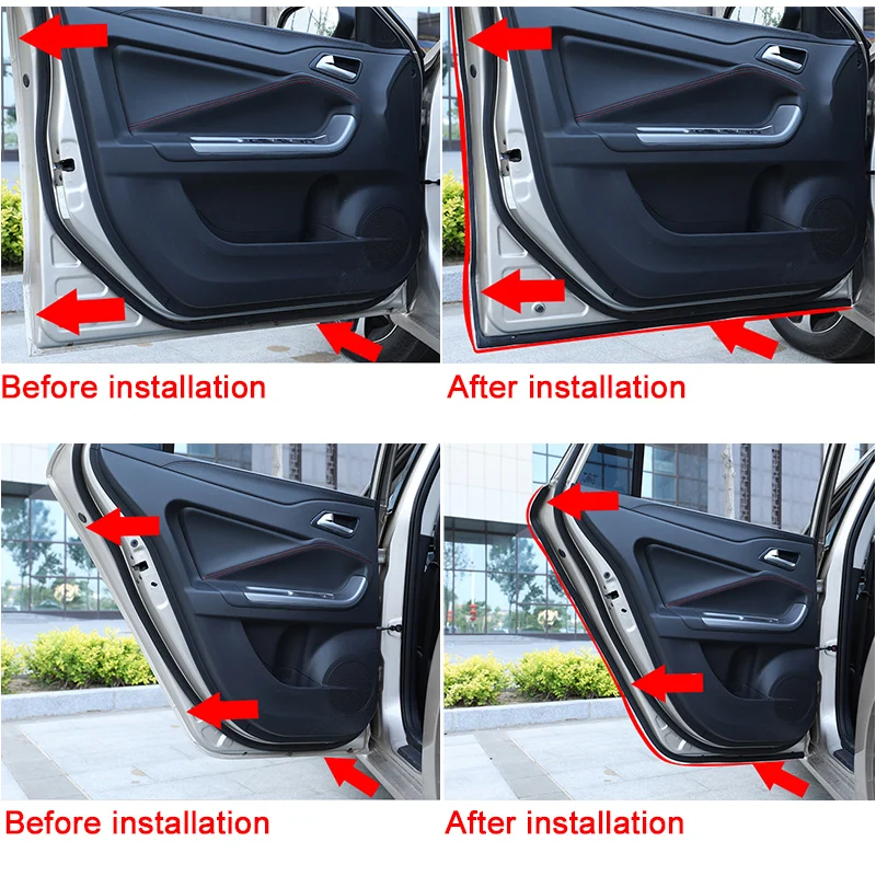 Для Honda Civic Sedan 2006-2011 передний левый Драйвер передний задний боковой Автомобильный Дверной уплотнитель 72810SNAA01 72850SNAA01 костюм