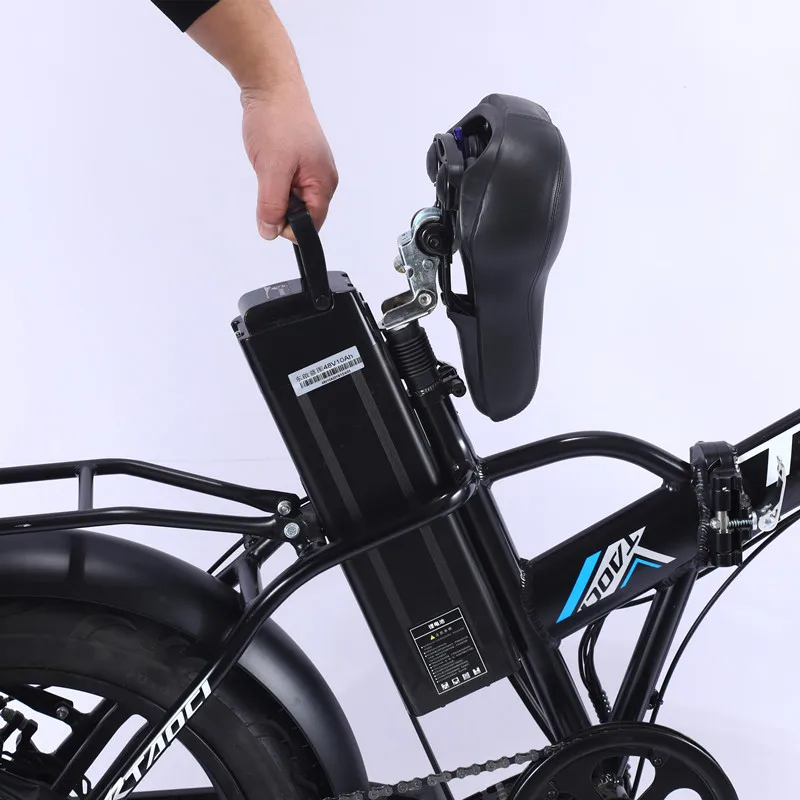 Фэтбайк горный велосипед колеса 20 дюймов Интеллектуальная батарея 500 Вт двойные