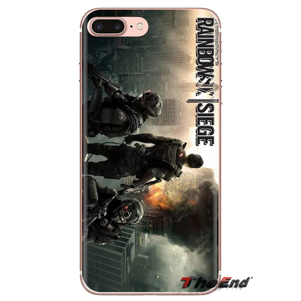 Мягкий чехол из ТПУ Rainbow Six Siege operation для iPhone XS Max XR X 4 4s 5 5S 5C SE 6 6S 7 8 Plus samsung Galaxy J1 J3 J5 J7 A3