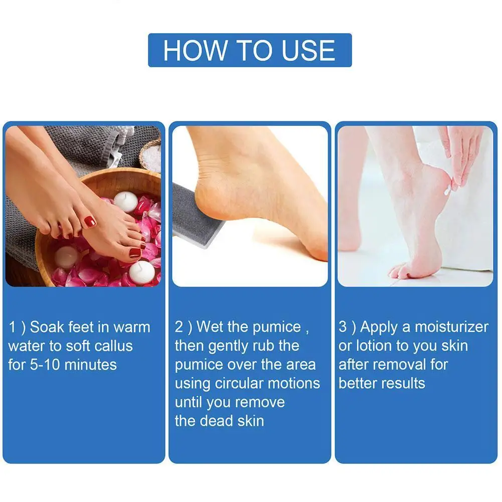 

Pumice Stone Sponge Block Callus Exfoliate Hard Skin Remove Professional Care Tool Scrubber Pedicure Manicure Foot Q5Q6