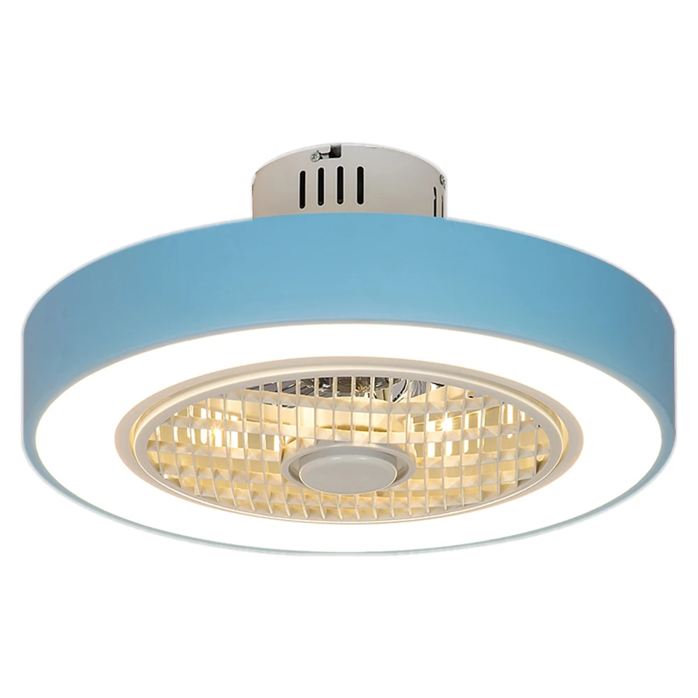 

220V Macaron Fan ceiling with remote control dimming 19 inch cute fan lamp for girl bedroom ventilador de techo