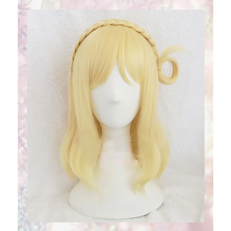 

Anime Mari Ohara Wig Love Live Sunshine Wigs Yellow Heat Resistant Synthetic Hair Anime LoveLive Cosplay Wig