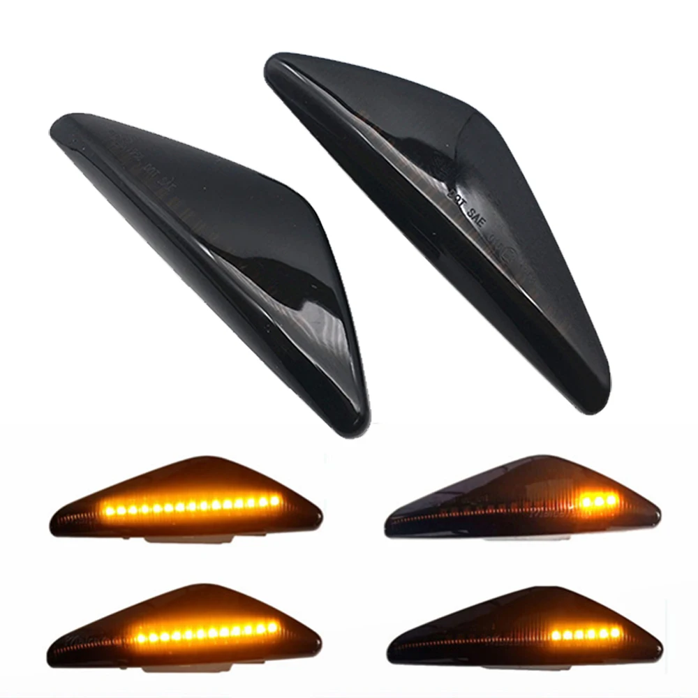 

2X For BMW X3 F25 X5 E70 X6 E71 E72 2008-2014 LED Dynamic Turn Signal Light Side Fender Marker Lamp Sequential Indicator Blinker
