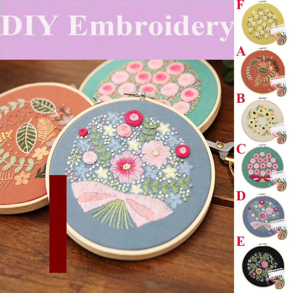 Поделки ручная вышивка набор полный спектр крестиком штампованная ткань с