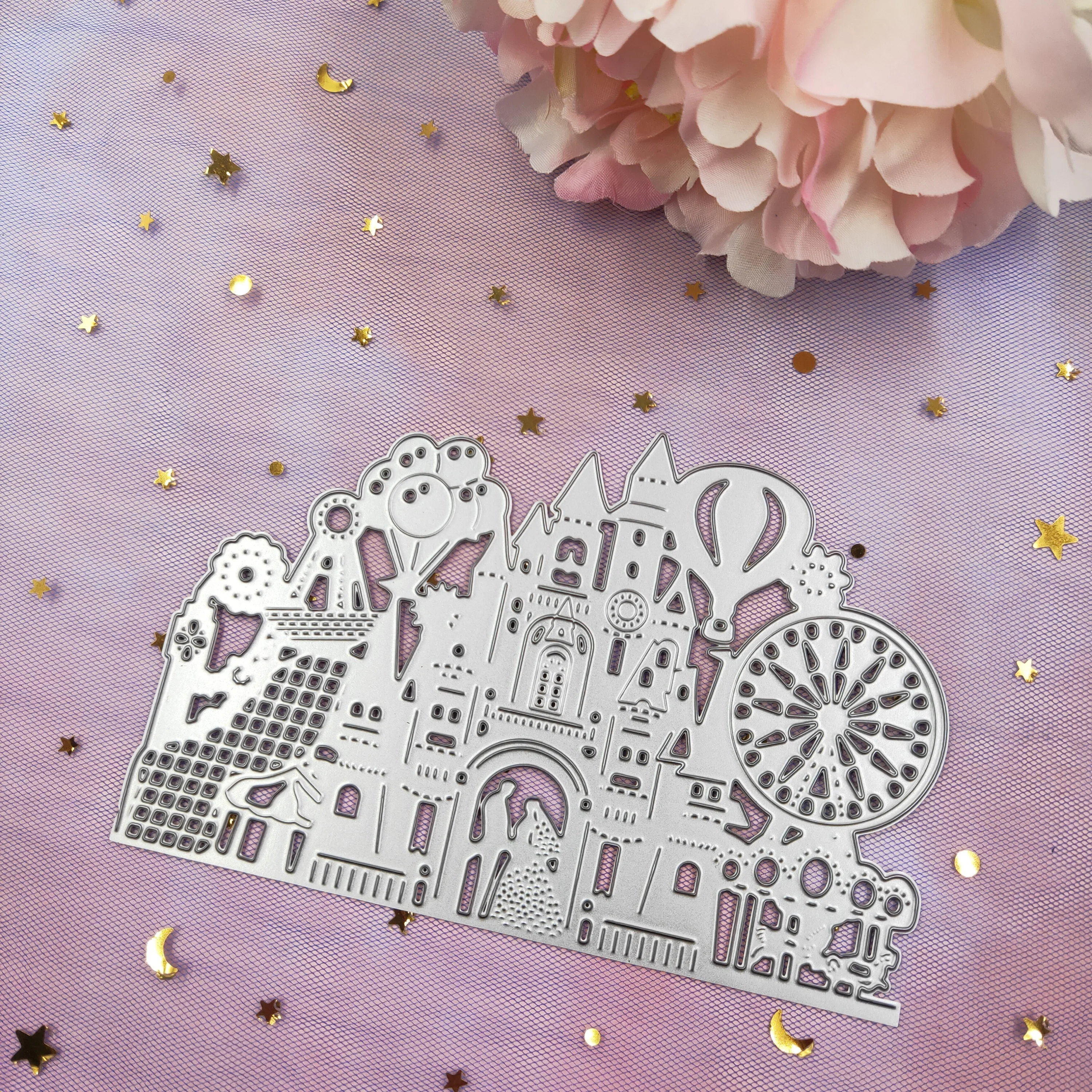 Металлические пресс формы в виде замка для свадьбы новинка 2019 штамп скрапбукинга