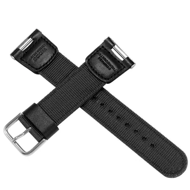 Leather Strap for prg110 SGW100 GW2000 SGW200 GW-3500B/3000B Sport Replace Nylon Band Stainless Steel Buckle Watch Accessories images - 6