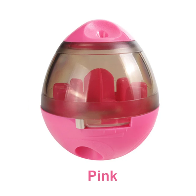 Pink Новая интерактивная игрушка для собак, массажер с автоматическим протекающим мячом для еды, обучающая Веселая миска, игрушка для кошек и собак - Цвет: Pink