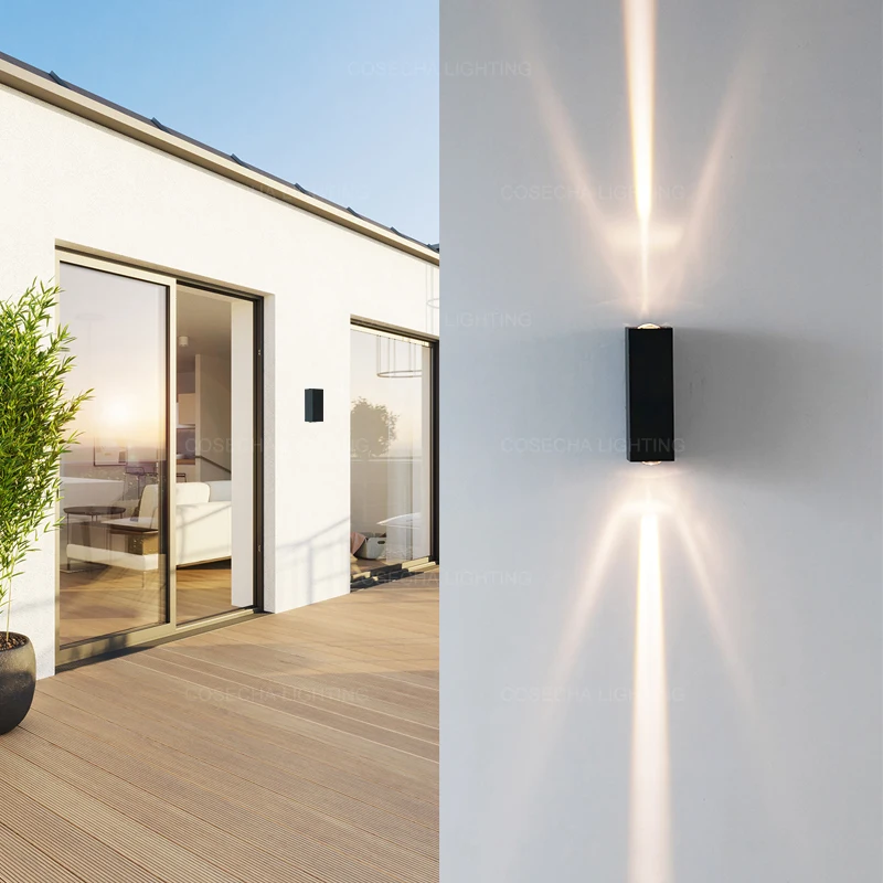 Вверх и вниз водонепроницаемый светодиодный настенный светильник наружный