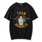 Лидер продаж 2021, модная футболка для пары аниме, футболки с принтом команды Hasbulla Fighting, футболка оверсайз, удобная популярная стильная уличная одежда