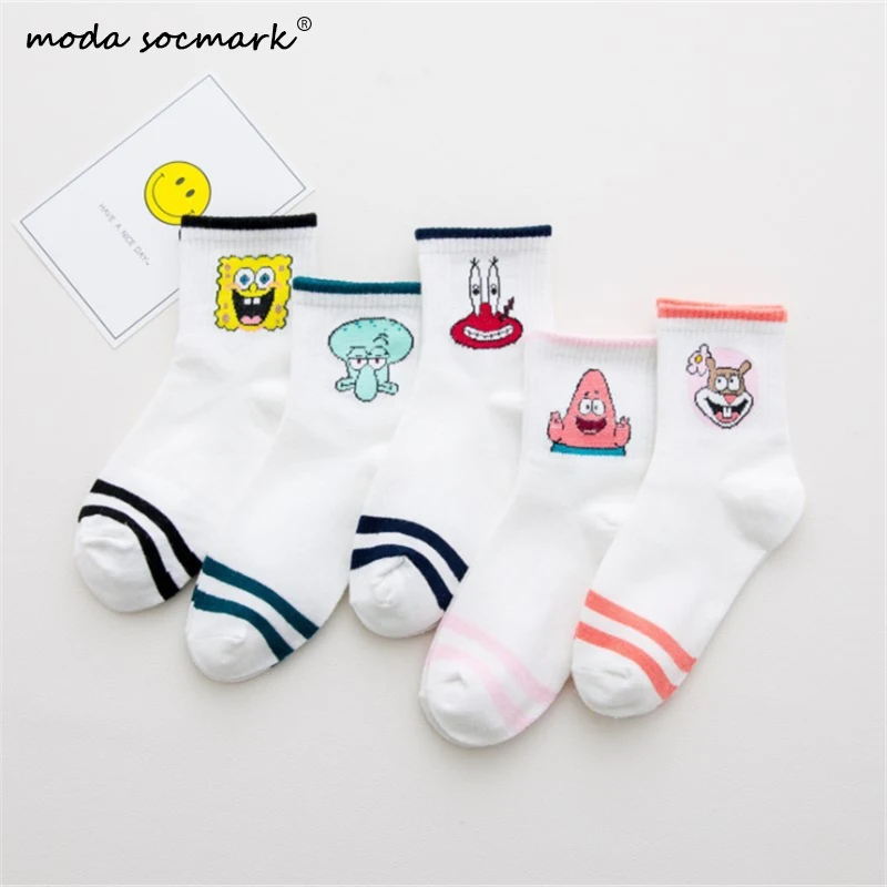 Модные короткие носки Moda sockmark с героями мультфильмов женские Харадзюку милые