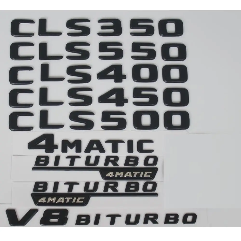 Для Mercedes Benz Black W218 C257 CLS180 CLS200 CLS220 CLS250 CLS280 CLS300 CLS320 CLS350 CLS400 CLS450 CLS500 4MATIC эмблемы
