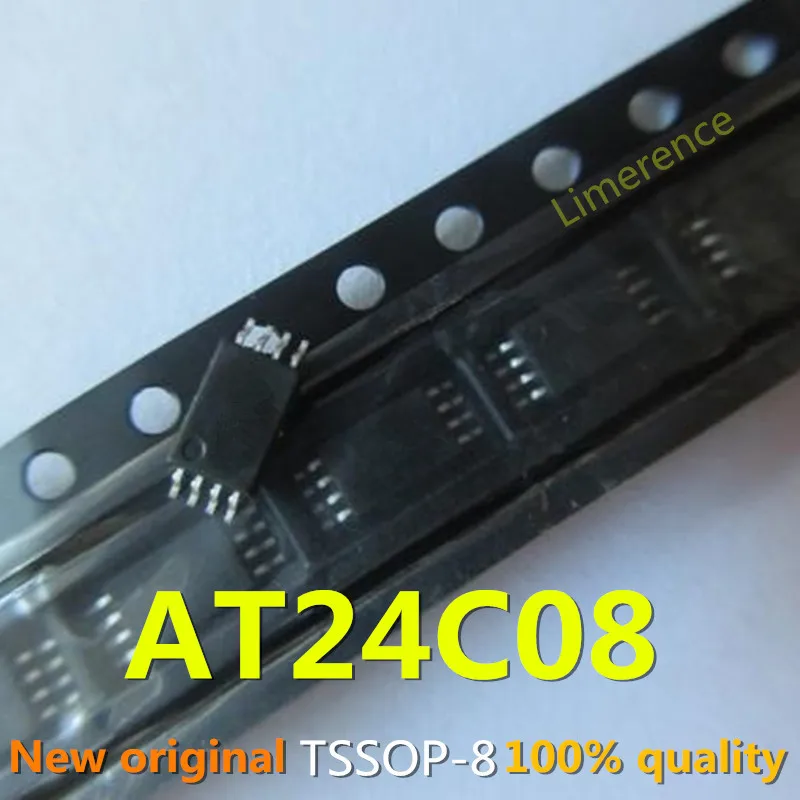 

10 шт. AT24C08 TSSOP8 AT24C08A 24C08 TSSOP-8 SMD новый и оригинальный чипсет IC