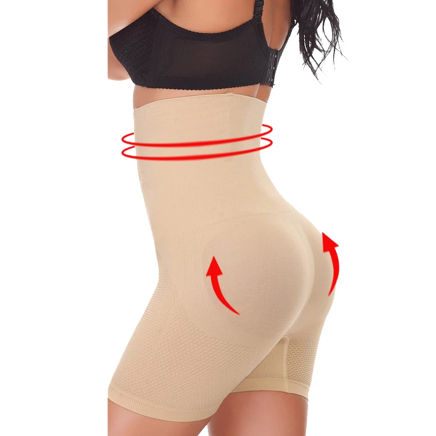 Women Slimming Panties High Waist Tummy Control Briefs Female Trainer Shaping Weight Loss Butt Lifter Shapewear Underwear S-XXXL