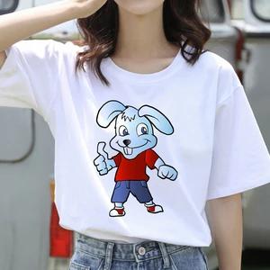 2021 New Women T Shirt Graphic Print Summer Kawaii Cute Girls Short
Sleeve Fashion Casual Female Top Tees White T-Shirts