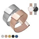 Ремешок из нержавеющей стали для смарт-часов Amazfit Bip, сетчатый Браслет для Samsung Galaxy Watch 46 мм, 20 мм 22 мм 18 мм ремешок для часов Аксессуары amazfit bip ремешок смарт часы samaung ремешок для смарт часов