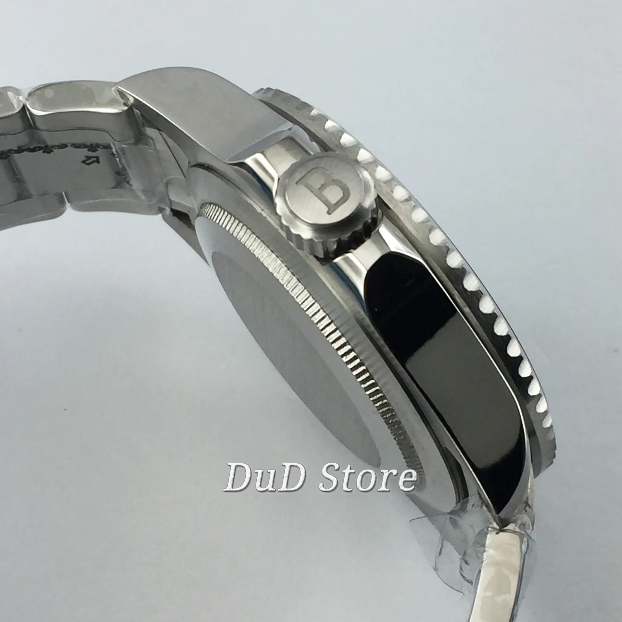 Bliger 43 мм чехол из нержавеющей стали сапфировое стекло светящиеся отметки черный