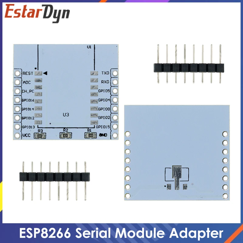Плата адаптера последовательного модуля Wi-Fi ESP8266 применяется к беспроводной