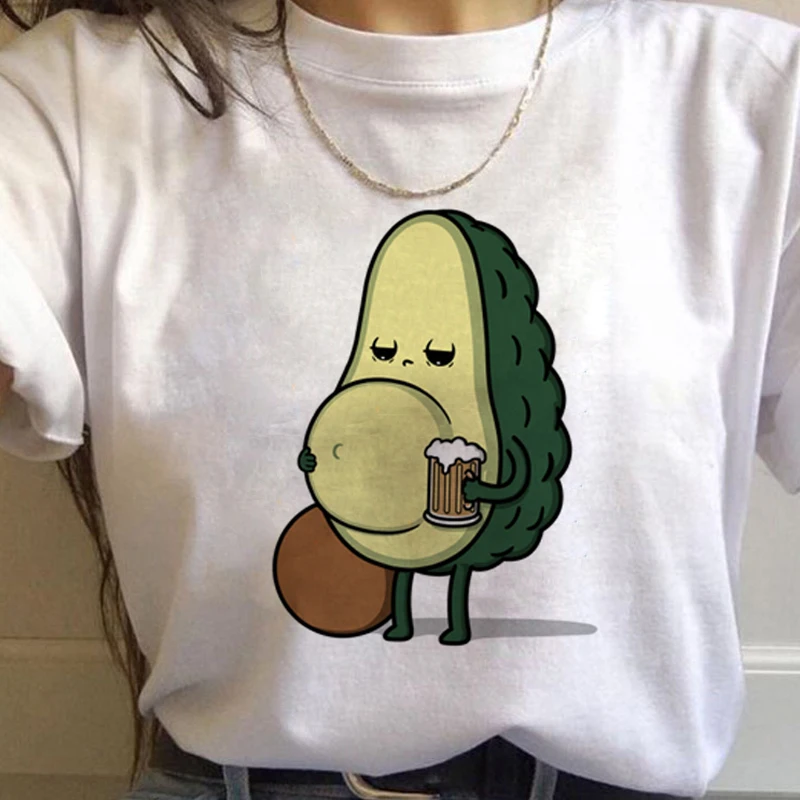Футболка женская с принтом авокадо в стиле харадзюку 90 х|Футболки| |