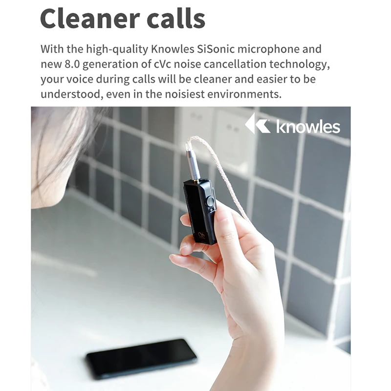 SHANLING UP2 ES9218P Hi-Res Портативный Hi-Fi аудио Bluetooth усилитель USB DAC Knowles микрофон с