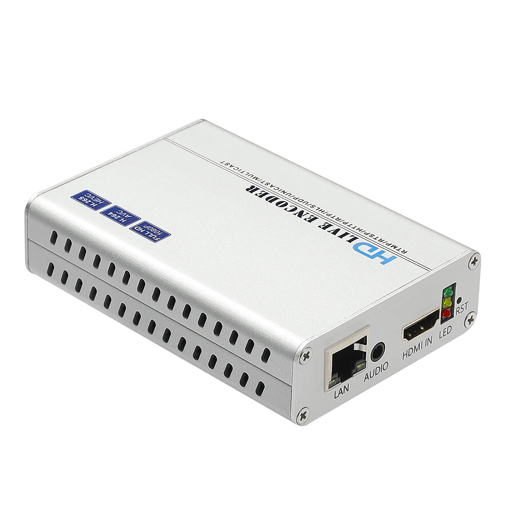 HWCODEC H8118VP H264 H265 HDMI/ CVBS/ VGA/ YPBPR Вход 1080P прямая трансляция видео кодировщик поддержка