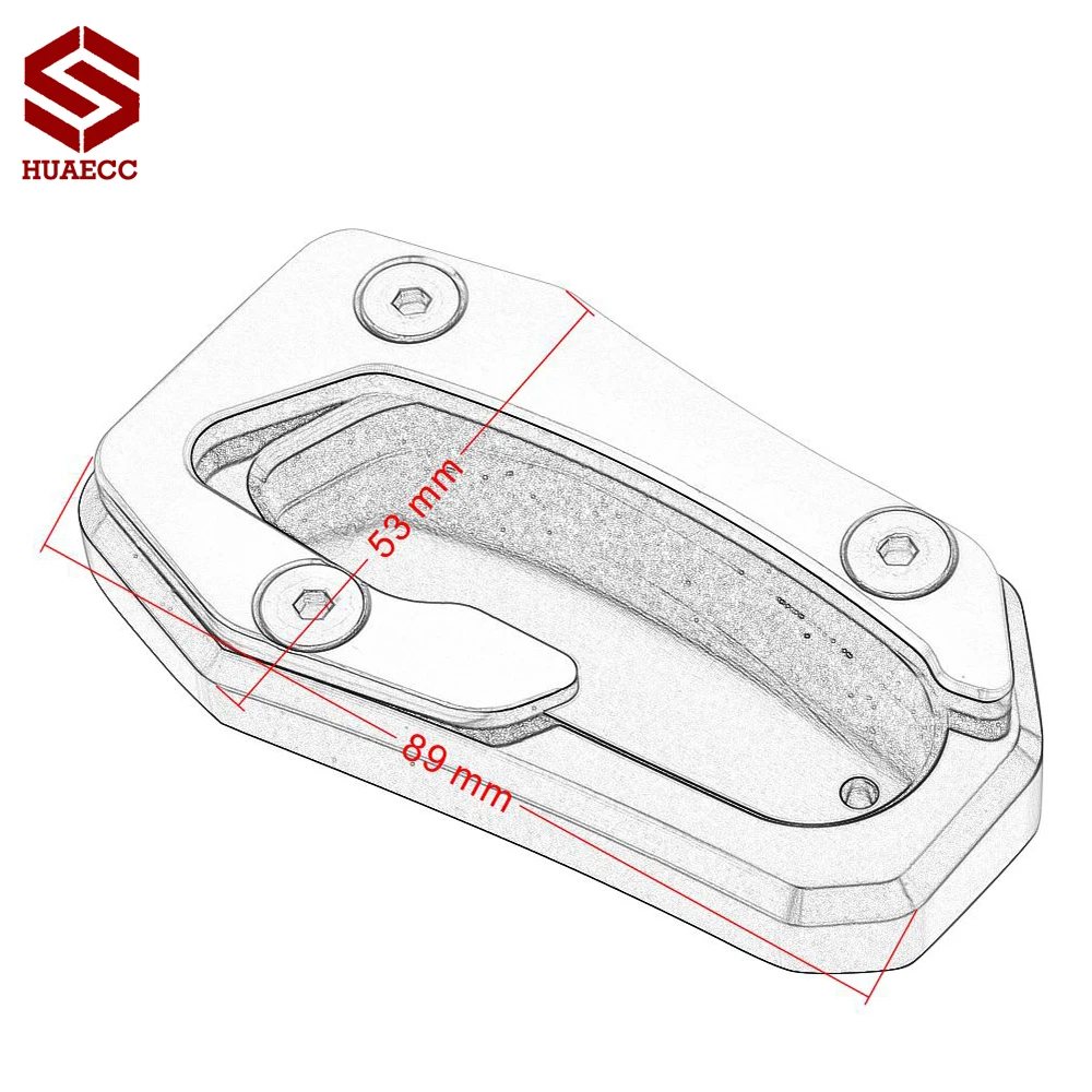 

Motorcycle CNC Kickstand Side Stand Enlarge kickstand pad For Yamaha Tmax 530sx Tmax530 dx 2017 2018