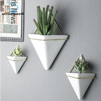 strongwell ceramic hanging pot green plant container wall decorations flower pots home decoration ornaments living room gift
