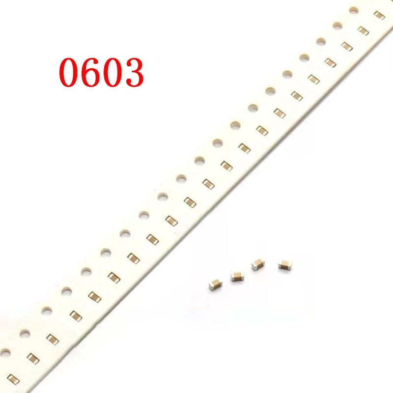 100 шт. 0603 SMD Бескорпусные Многослойные Керамика конденсатор с алюминиевой крышкой