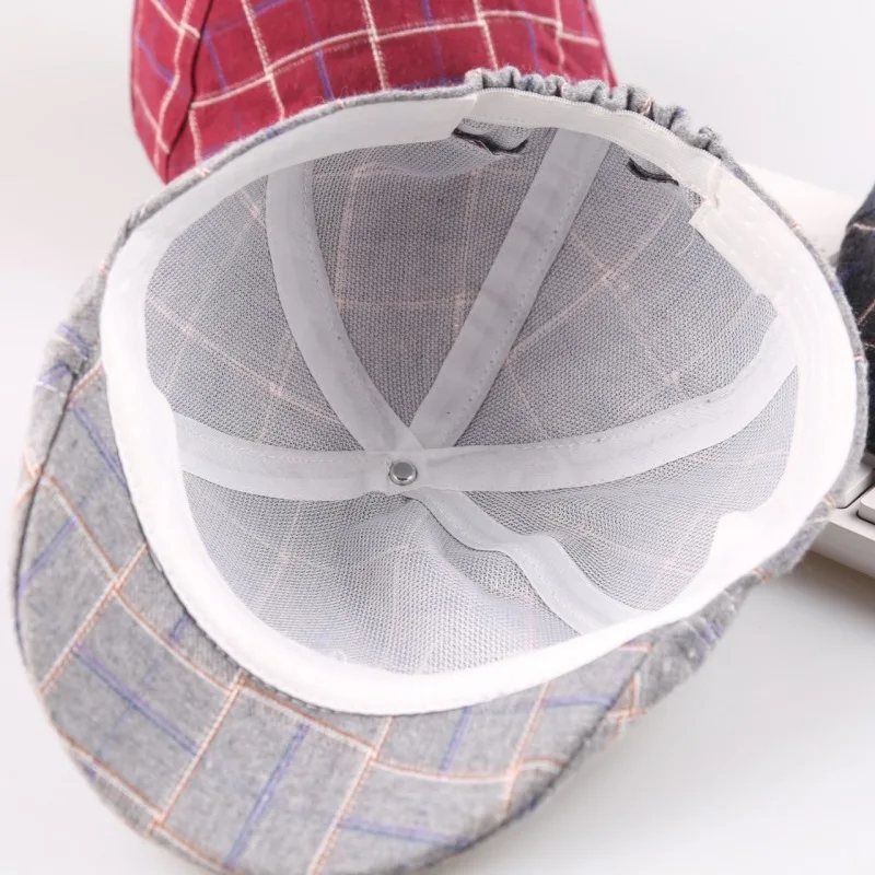 

2020 Newborn Photo Props Baby Boys Beret Hat Plaid Design Retro Hats Newborn Photography Props Gentleman Cap Photo Outfit