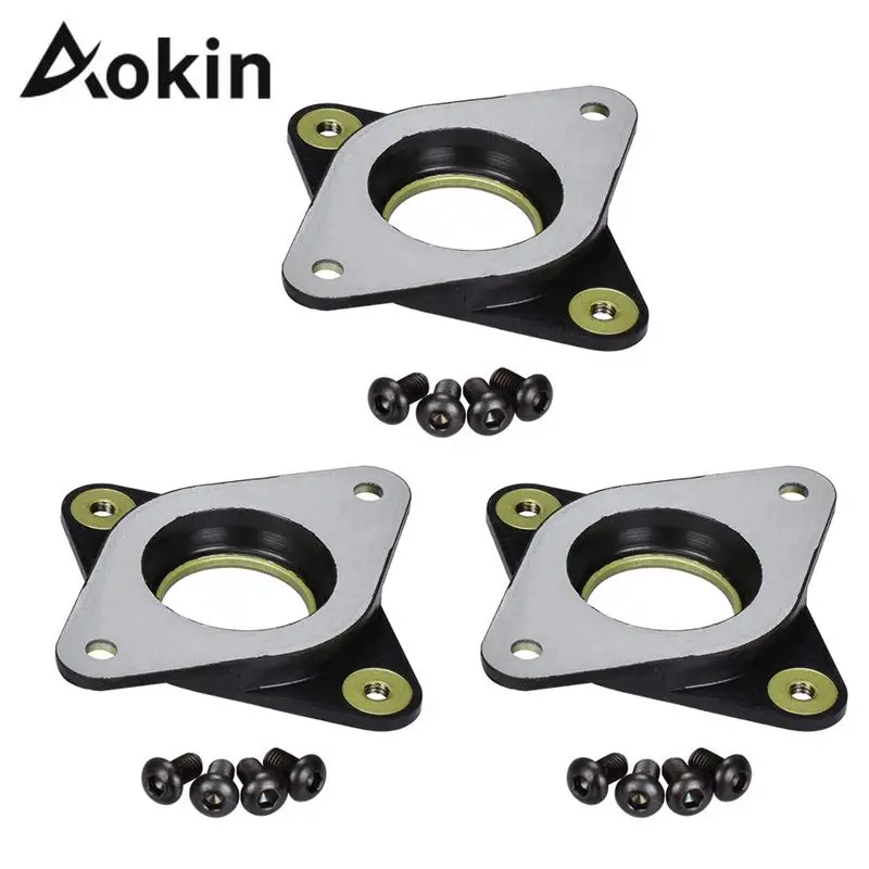Aokin 3 шт. Nema17 42 Шаговый Двигатель Вибрационный амортизатор с радиатором для ЧПУ