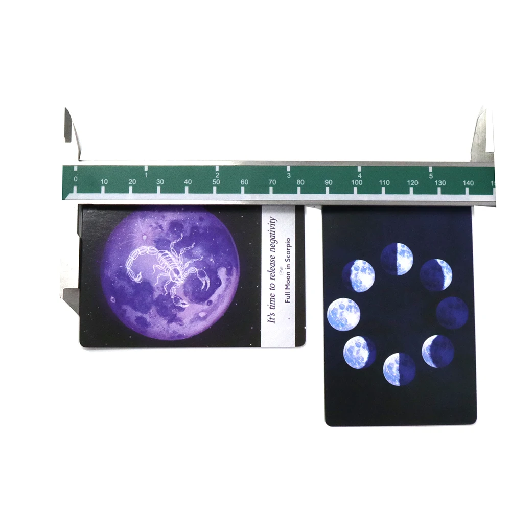 Оракул карточек колоды лунологии, медитация Вселенная гадание на доске настольные игры руководство Английский загадочный чтение будущего таро.