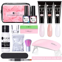 ur sugar extension nail gel kit for extension with lamp all for manicures acrylic solution uv led fast extension gel polish set