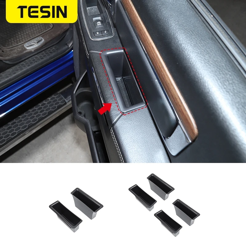 

TESIN Stowing Tidying For Dodge Ram 1500 2010-2017 Car Door Armrest Storage Box Handle Pocket Accessories For Dodge Ram 1500