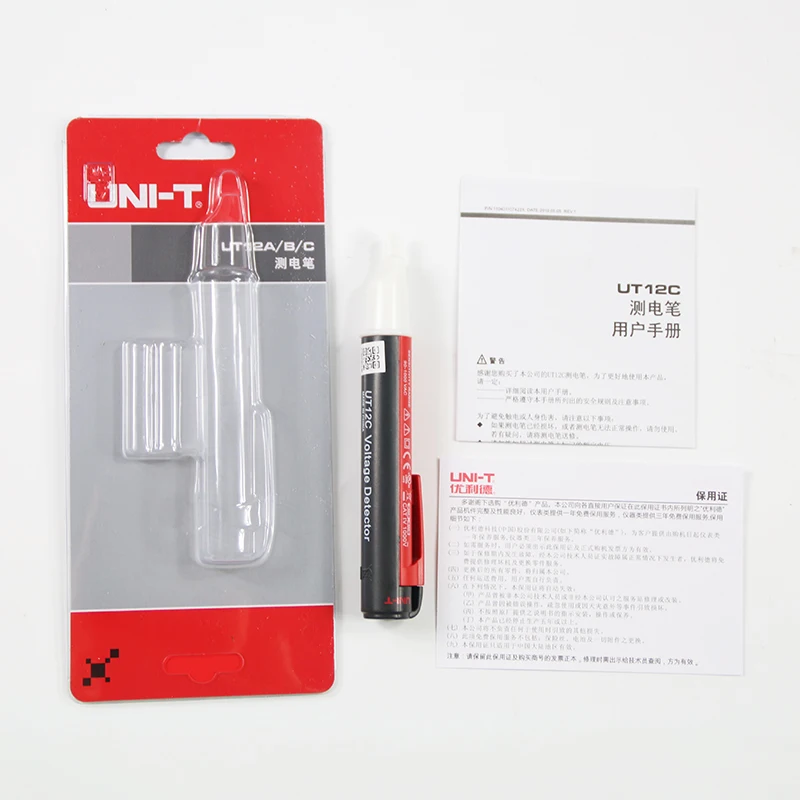 UNI-T UT12A/UT12B/UT12C ручной Тестер Напряжения Ручка бесконтактные детекторы напряжения